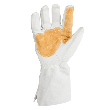 MIG Welding Gloves, Grade A Leather Blend Palm, 2XL, PR